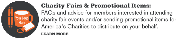 Nonprofit Member Charity Fairs and Promotional Items