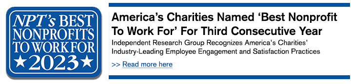 America’s Charities Named ‘2023 Best Nonprofit To Work For’ For Second Consecutive Year