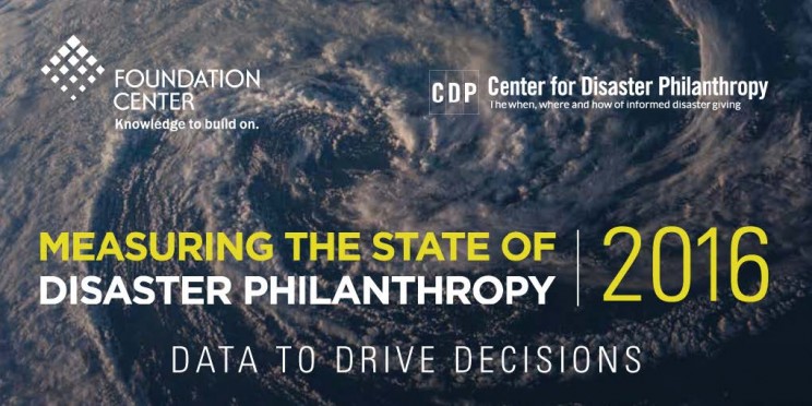 2016 Measuring the state of disaster philanthropy data