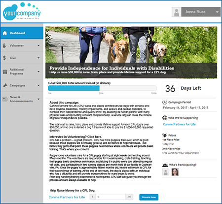 Canine Partners for Life workplace giving and volunteering