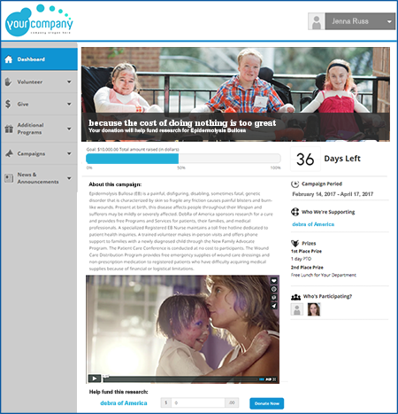 debra of America example campaign