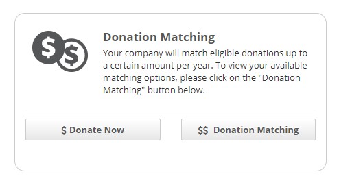 Donation matching