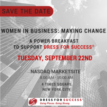 Women in Business: Making Change Save the Date