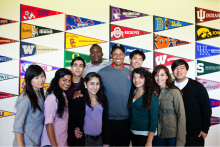 Tiger Woods with Teens
