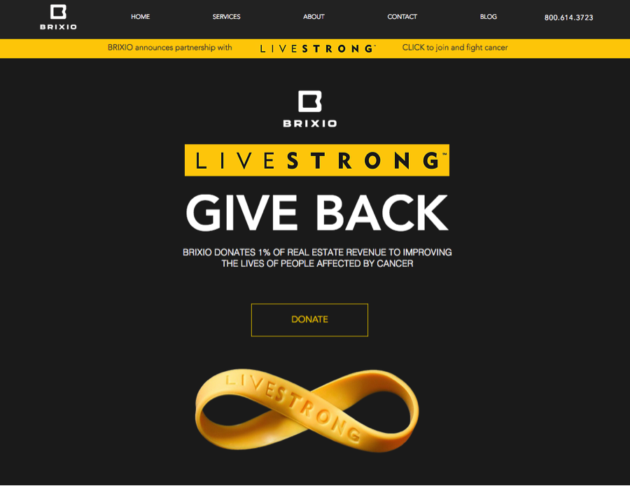 Brixio Livestrong Cause Page Brixio Livestrong Cause Page