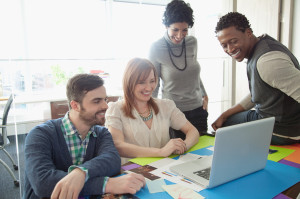 office group in discussion --- Image by © Hero/Corbis