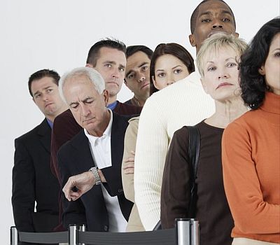 Waiting in Line Waiting in Line --- Image by © Royalty-Free/Corbis
